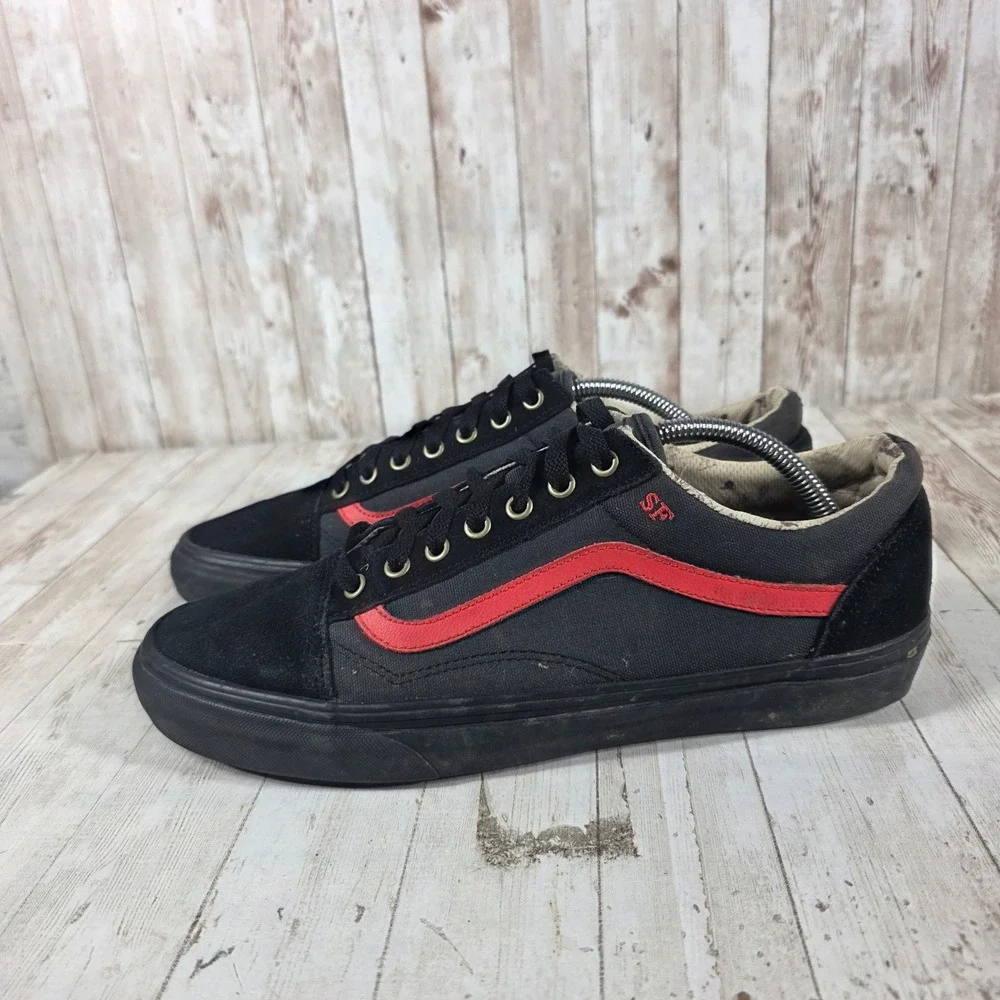 Vans Old Skool‎ SF Vansguard Black Red Rooster Skate Shoes Mens 11.5